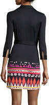 Thumbnail for your product : Julie Brown Jersey Surplice-Neckline Dress, Black