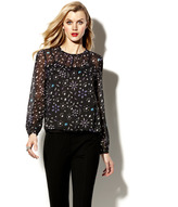 Thumbnail for your product : Vince Camuto Key Hole Jewel Blouse