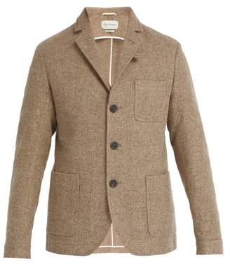 Oliver Spencer Solms Single Breasted Wool Jacket - Mens - Light Brown