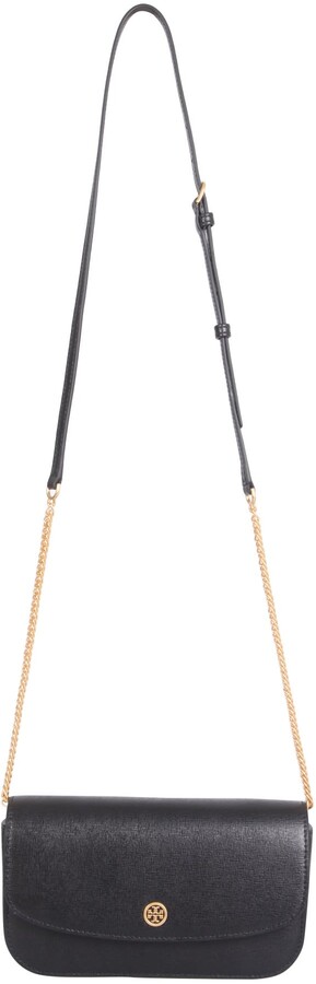 leather wallet with shoulder strap