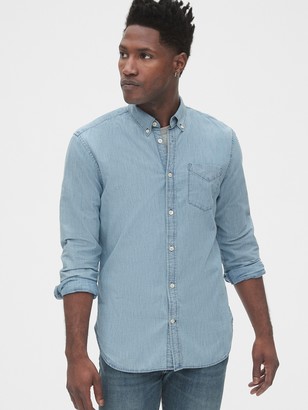 Gap denim shirt mens Clearance