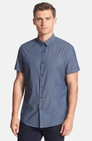 Thumbnail for your product : Kenneth Cole Reaction Kenneth Cole New York Regular Fit Short Sleeve Sport Shirt