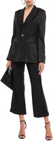 Thumbnail for your product : Each X Other Satin-trimmed Wool-twill Kick-flare Pants