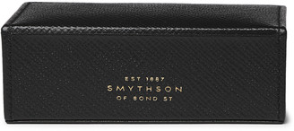 Kingsman + Smythson Panama Cross-Grain Leather Cufflink Box