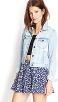 Thumbnail for your product : Forever 21 Distressed Denim Jacket