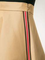 Thumbnail for your product : GOEN.J side stripe flared midi skirt