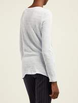 Thumbnail for your product : Atm - Burnout Long Sleeved Cotton T Shirt - Womens - Blue