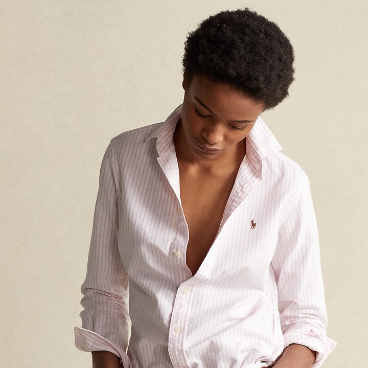ralph lauren knit oxford ladies shirt