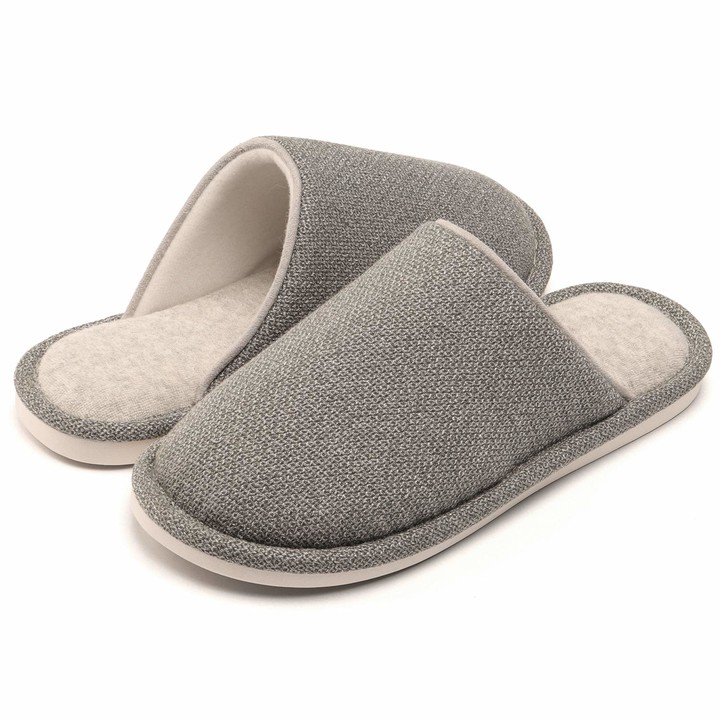 WINZYU Mens Memory Foam Slippers Ladies Classic Indoor Outdoor