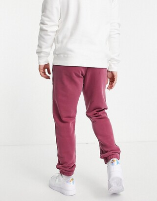 Nike Classic Heritage washed sweatpants in burgundy - ShopStyle