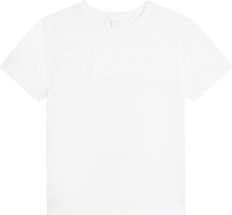 Givenchy Kids Logo Embroidered Crewneck T-Shirt