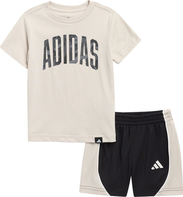 adidas Graphic T-Shirt & Mesh Shorts Set