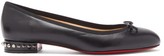 Thumbnail for your product : Christian Louboutin La Massine Leather Ballet Flats - Black
