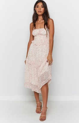 Beginning Boutique Vacay Midi Dress Floral