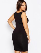 Thumbnail for your product : ASOS Curve CURVE Mini Bodycon Dress with V-Neck