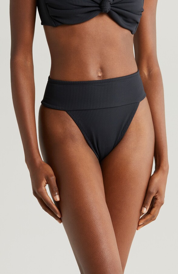 Montce Swim Tamarindo Rib High Cut Bikini Bottoms