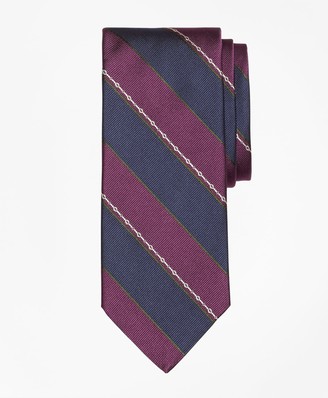 Brooks Brothers Woven Link Stripe Tie