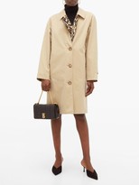Thumbnail for your product : Burberry Leopard-print Lined Cotton Trench Coat - Womens - Beige Multi