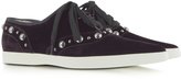 Thumbnail for your product : Marc Jacobs Purple Pointed Toe Lace Up Velvet Sneaker
