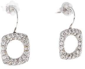 Tiffany & Co. 18K Diamond Cushion Drop Earrings