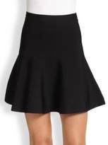 Black Flared Mini Skirt - ShopStyle