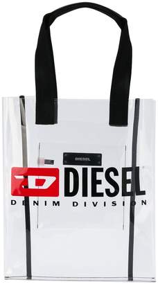 Diesel logo print shopper tote