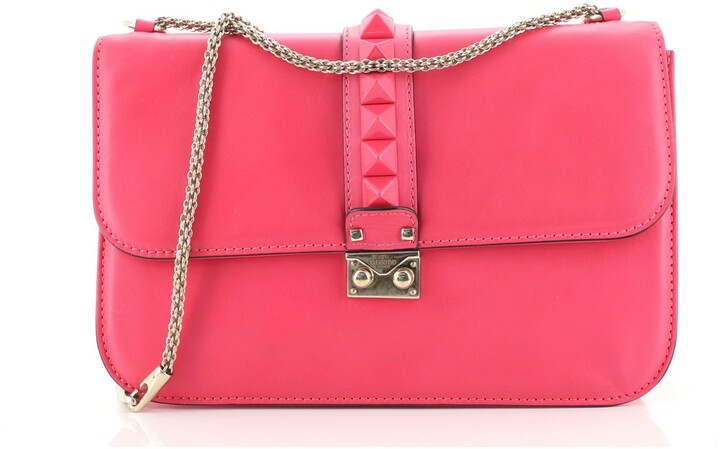 Valentino Glam Lock Covered Studs Handbag Leather Medium - ShopStyle  Shoulder Bags