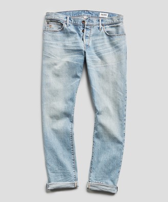 mens faded denim jeans
