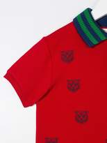 Thumbnail for your product : Gucci Kids tiger embroidered polo shirt