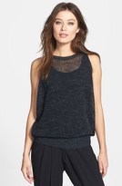 Thumbnail for your product : Eileen Fisher Linen Blend Sleeveless Top