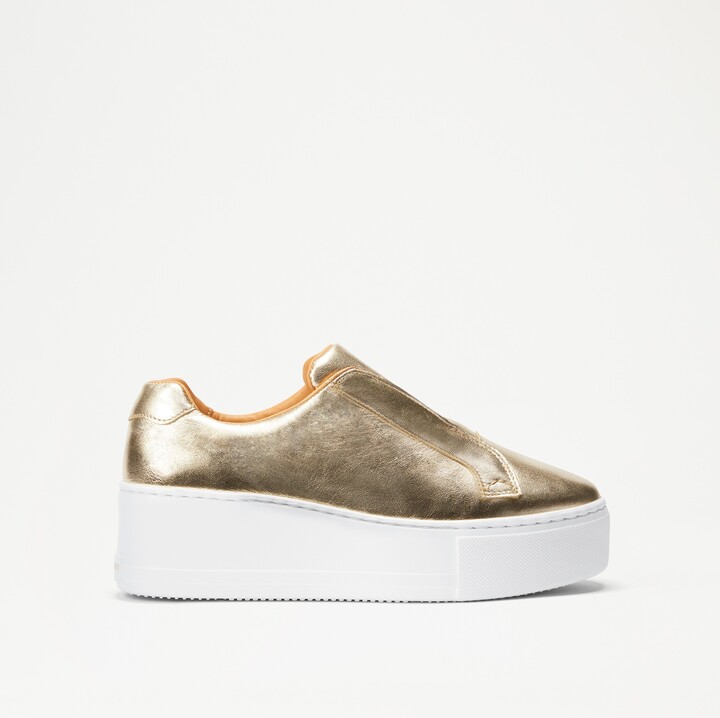 laceless flatform trainers