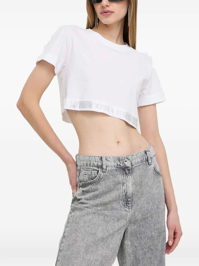 Patrizia Pepe logo-tape T-shirt