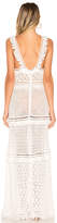 Thumbnail for your product : Jonathan Simkhai Lace Combo V Neck Maxi Dress