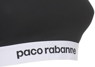 Paco Rabanne Logo Band Jersey Sports Bra