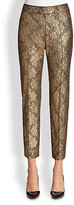 Thumbnail for your product : St. John Metallic Lace Trousers