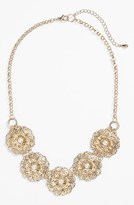 Thumbnail for your product : BP Faux Pearl Filigree Frontal Necklace (Juniors)