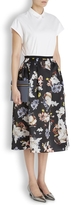 Thumbnail for your product : Erdem Imari floral print silk midi skirt