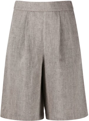 high waist chino shorts