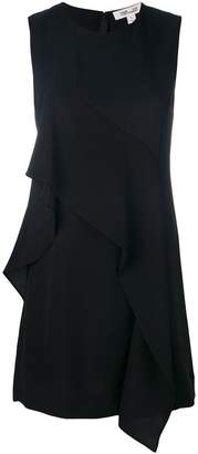 Diane von Furstenberg sleeveless ruffle front dress