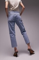 Thumbnail for your product : Topshop Raw Hem Crop Straight Leg Jeans