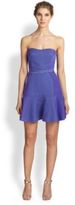 Thumbnail for your product : Rebecca Taylor Strapless Cotton & Silk Cloqué Insert Dress