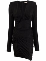 Thumbnail for your product : Alexandre Vauthier ruched V-neck mini dress