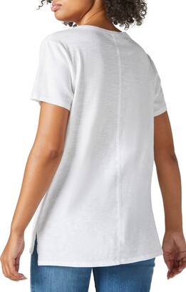 Lucky Brand Classic V-Neck Cotton Blend T-Shirt