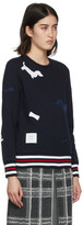 Thumbnail for your product : Thom Browne Navy Loopback Hector Sweatshirt