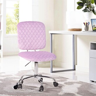 TIRAMISUBEST Modern Soft Velvet Material Accent Chair - Pink