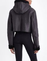 Thumbnail for your product : Yeezy Cropped shearling hoody