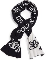 Thumbnail for your product : Psycho Bunny 'Police Line' Reversible Wool Scarf
