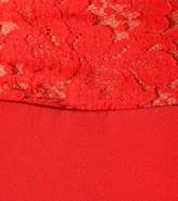 Thumbnail for your product : Alexander McQueen Lace-trimmed crepe gown