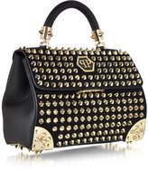 Thumbnail for your product : Philipp Plein Black Leather Small Weapon Handbag