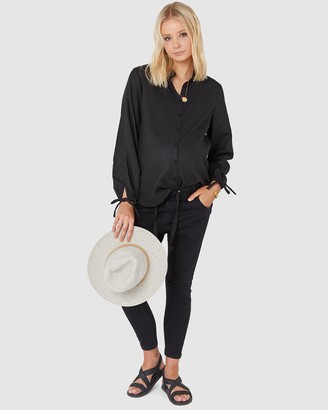 LEGOE. Women's Black Shirts & Blouses - The Linen Shirt - Size One Size, 2 at The Iconic